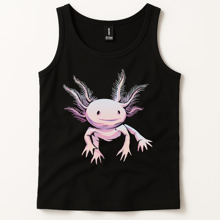 Axolotl Mexican Salamander Drawing Lizard Realistic Axolotl  Tank Top