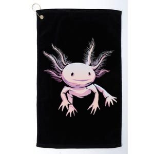 Axolotl Mexican Salamander Drawing Lizard Realistic Axolotl  Platinum Collection Golf Towel