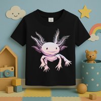 Axolotl Mexican Salamander Drawing Lizard Realistic Axolotl  Toddler T-Shirt