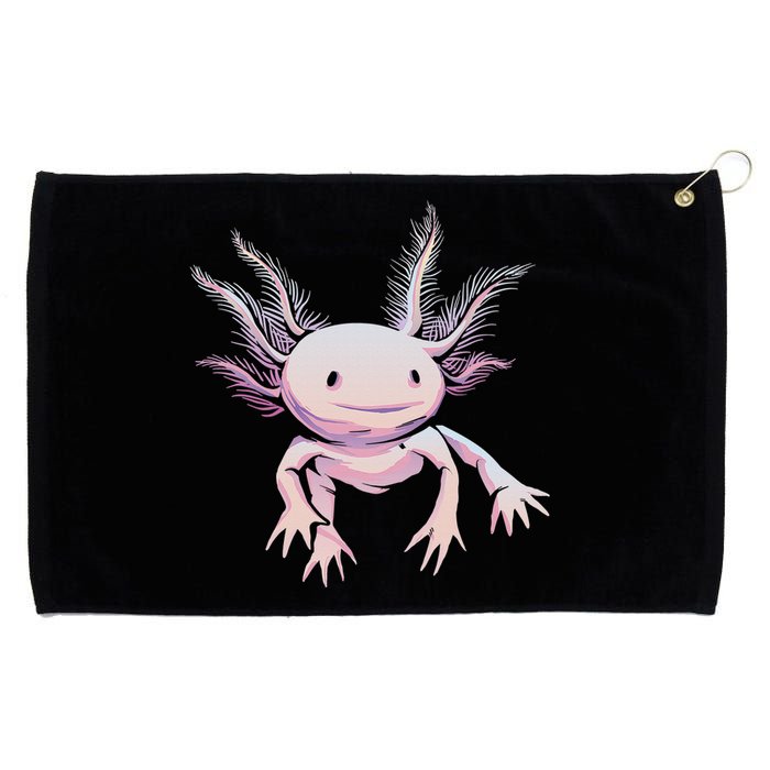 Axolotl Mexican Salamander Drawing Lizard Realistic Axolotl  Grommeted Golf Towel