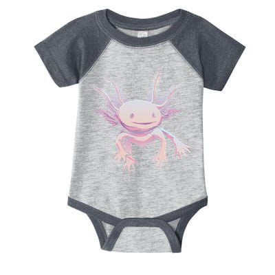 Axolotl Mexican Salamander Drawing Lizard Realistic Axolotl  Infant Baby Jersey Bodysuit