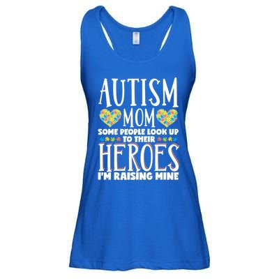 Autism Mom Some People Look Up Their Heroes IM Raising Mine Gift Ladies Essential Flowy Tank