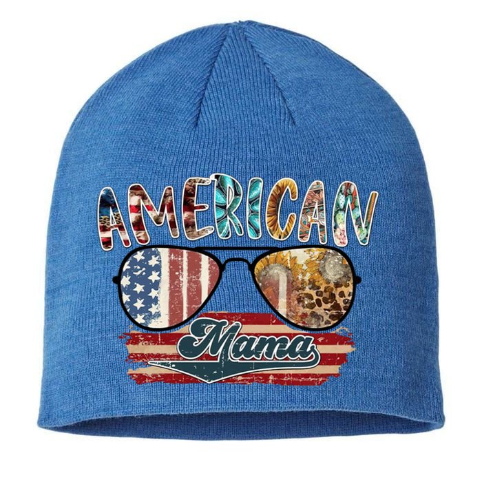 American Mama Sunglass Fourth Of July Leopard Gift Sustainable Beanie