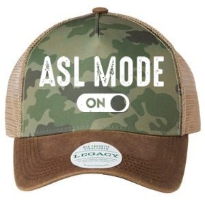 ASL Mode Sign Language Gift Deaf Gift ASL Teacher Gift Legacy Tie Dye Trucker Hat