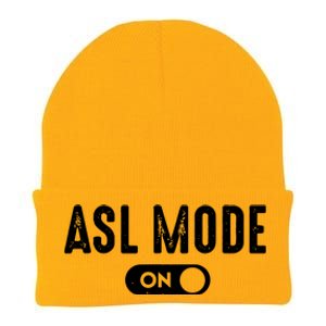 ASL Mode Sign Language Gift Deaf Gift ASL Teacher Gift Knit Cap Winter Beanie