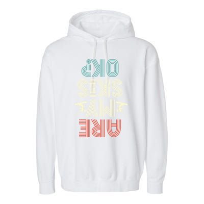 Are My Skis Ok Skiing Lover Ice Ski Winter Sport Gift Garment-Dyed Fleece Hoodie