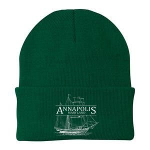 Annapolis Maryland Sailing Capital Of The World Knit Cap Winter Beanie