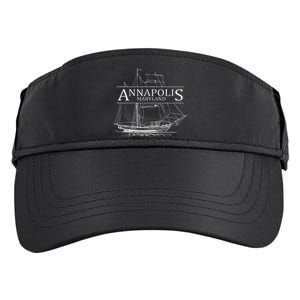 Annapolis Maryland Sailing Capital Of The World Adult Drive Performance Visor