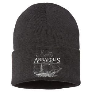 Annapolis Maryland Sailing Capital Of The World Sustainable Knit Beanie