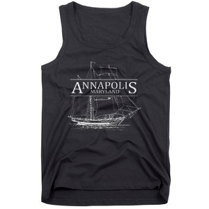 Annapolis Maryland Sailing Capital Of The World Tank Top