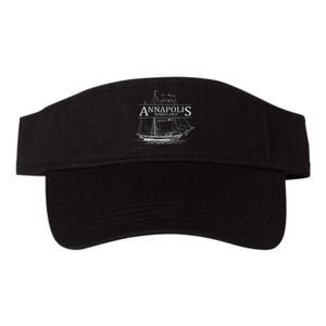 Annapolis Maryland Sailing Capital Of The World Valucap Bio-Washed Visor