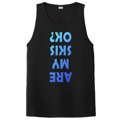 Are My Skis Ok ? Funny Ski Dad Funny Skiing Quote Funny Gift PosiCharge Competitor Tank