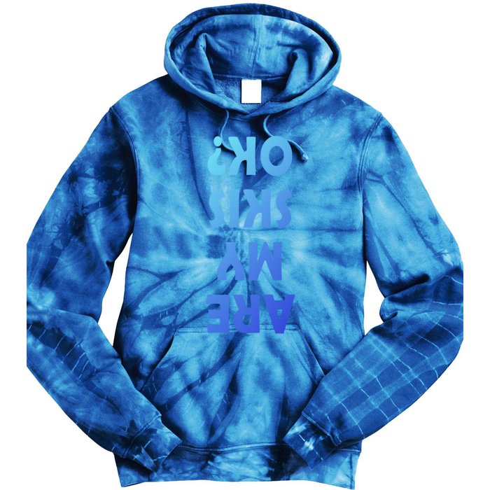 Are My Skis Ok ? Funny Ski Dad Funny Skiing Quote Funny Gift Tie Dye Hoodie