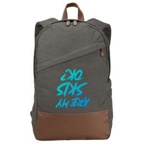 Are My Skis Okay Gift Cotton Canvas Backpack