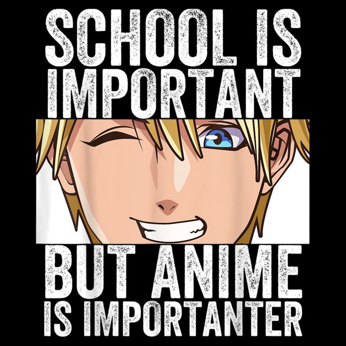 Anime Merch School Is Important But Anime Is Importanter Womens Tank Top