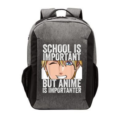 Anime Merch School Is Important But Anime Is Importanter Vector Backpack