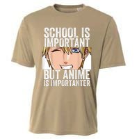 Anime Merch School Is Important But Anime Is Importanter Cooling Performance Crew T-Shirt