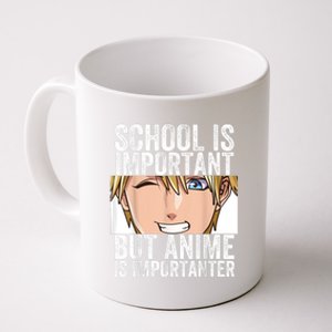 Anime Merch School Is Important But Anime Is Importanter Coffee Mug