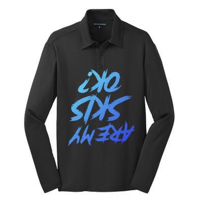 Are My Skis Okay Gift Silk Touch Performance Long Sleeve Polo