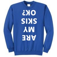 Are My Skis Okay Winter Funny Skiing Gift Tall Sweatshirt