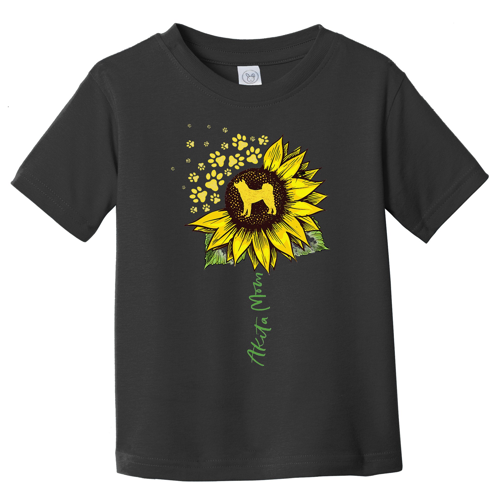 Akita Mom Sunflower Akita Inu Lover Gifts Dog Mom Toddler T-Shirt