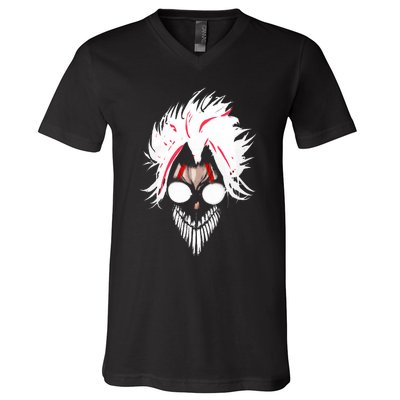 Anime Manga Shonen Character Dandadan Okarun Mask V-Neck T-Shirt