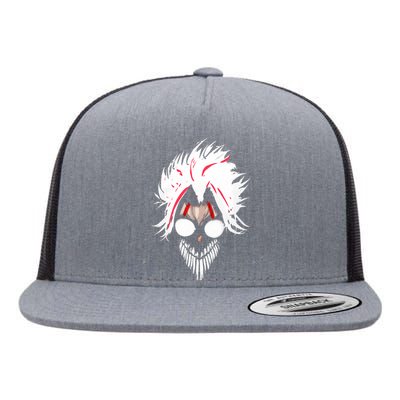 Anime Manga Shonen Character Dandadan Okarun Mask Flat Bill Trucker Hat