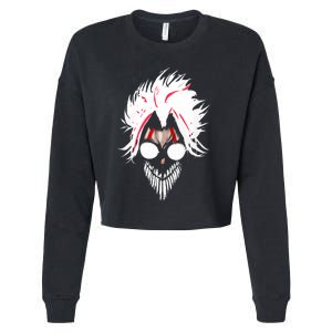 Anime Manga Shonen Character Dandadan Okarun Mask Cropped Pullover Crew