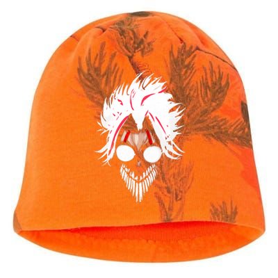 Anime Manga Shonen Character Dandadan Okarun Mask Kati - Camo Knit Beanie