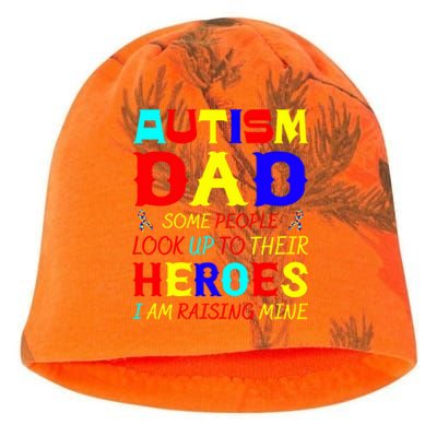 Autism Mom Some Look Up Heroes I Am Raising Mine Awareness Cute Gift Kati - Camo Knit Beanie