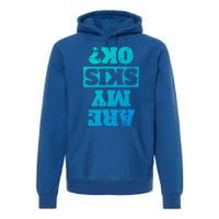 Are My Skis Ok? Funny Downhill Skiing Winter Funny Gift Premium Hoodie