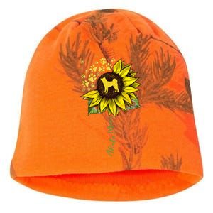 Akita Mom Sunflower Akita Inu Lover Gifts Dog Mom Kati - Camo Knit Beanie