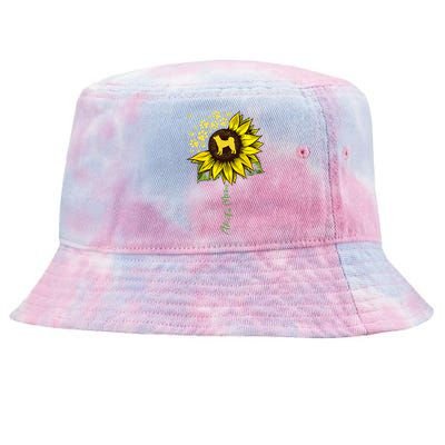 Akita Mom Sunflower Akita Inu Lover Gifts Dog Mom Tie-Dyed Bucket Hat