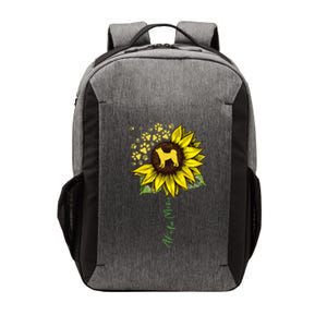 Akita Mom Sunflower Akita Inu Lover Gifts Dog Mom Vector Backpack