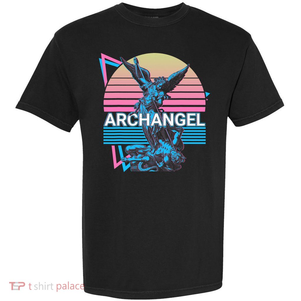 Archangel Michael Saint Michael Retro Garment-Dyed Heavyweight T-Shirt