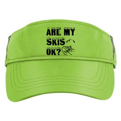 Are My Skis Ok? Funny Skiing Funny Gift Cute Gift Adult Drive Performance Visor