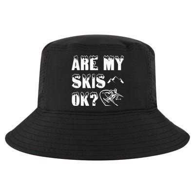 Are My Skis Ok? Funny Skiing Funny Gift Cute Gift Cool Comfort Performance Bucket Hat