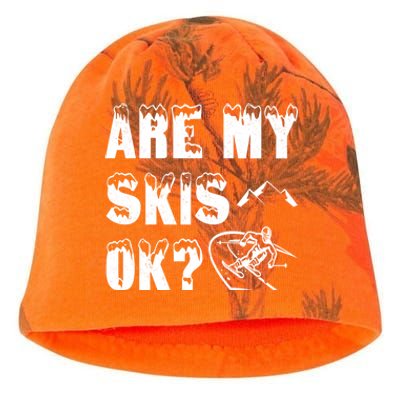 Are My Skis Ok? Funny Skiing Funny Gift Cute Gift Kati - Camo Knit Beanie