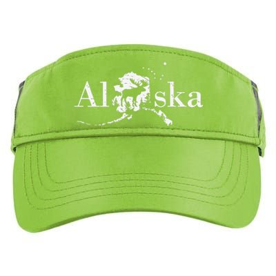 Alaska Map State Adult Drive Performance Visor