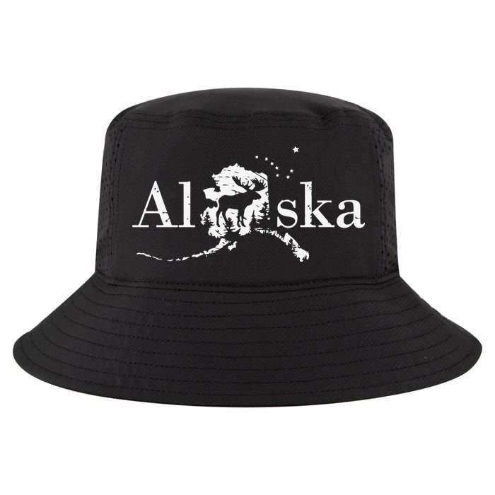 Alaska Map State Cool Comfort Performance Bucket Hat