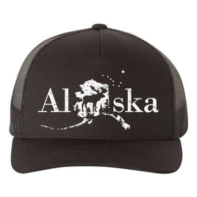 Alaska Map State Yupoong Adult 5-Panel Trucker Hat