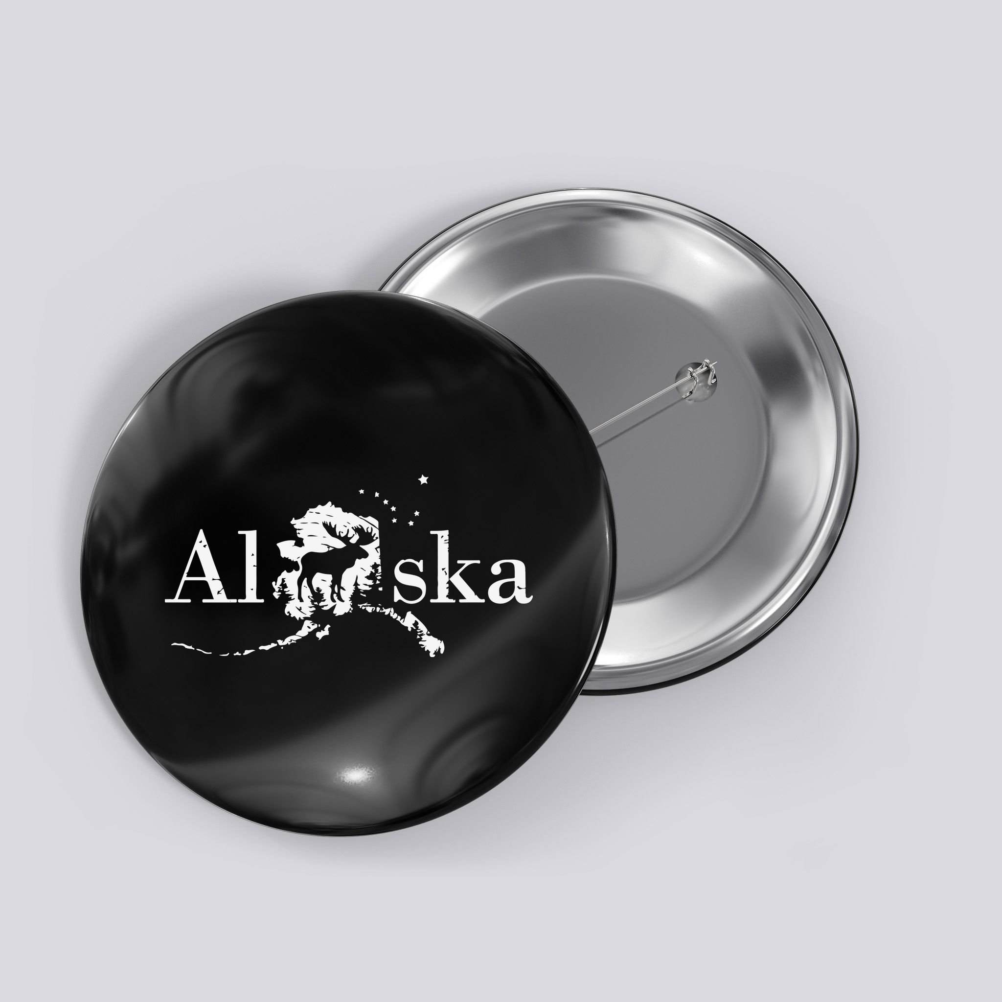 Alaska Map State Button