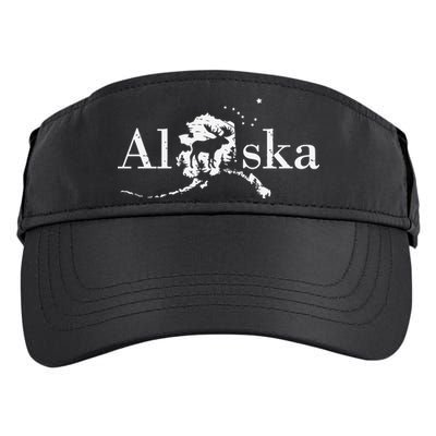 Alaska Map State Adult Drive Performance Visor