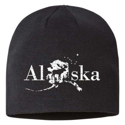 Alaska Map State Sustainable Beanie