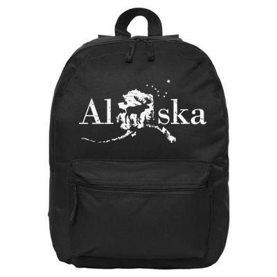 Alaska Map State 16 in Basic Backpack