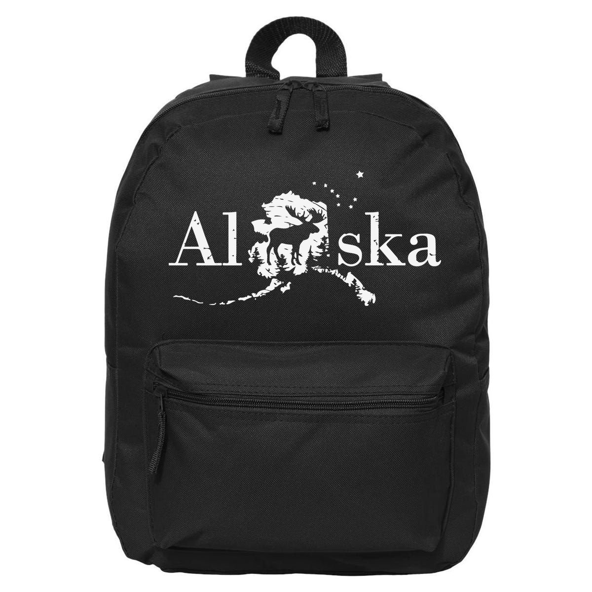 Alaska Map State 16 in Basic Backpack