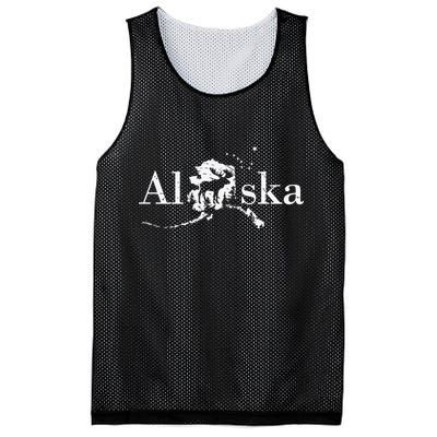 Alaska Map State Mesh Reversible Basketball Jersey Tank