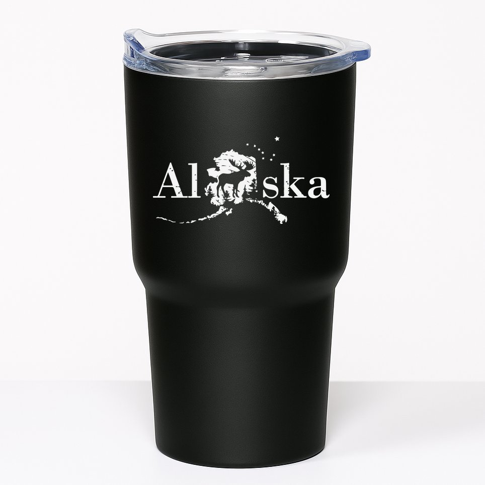 Alaska Map State Tumbler