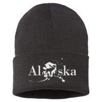 Alaska Map State Sustainable Knit Beanie