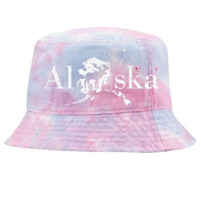 Alaska Map State Tie-Dyed Bucket Hat